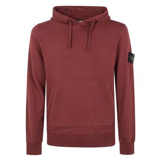 Stone Island Hoodies & sweatvesten, Heren, Rood, S, Katoen, Hoodie Sweatshirt