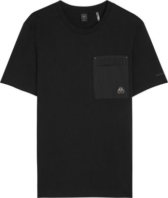 Moose Knuckles Dalon Chest Pocket Cotton T-shirt - Black - Xxl