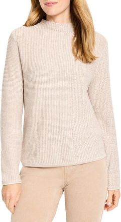 Nic+Zoe Pixel Mock Neck Sweater in Neutral Multi at Nordstrom, Size Xx-Large