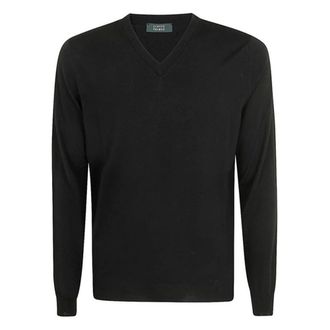Zanone Hombre, Jerseys, Negro, Talla: L