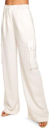 Ramy Brook Emil High Waist Wide Leg Pants in Ivory at Nordstrom Rack, Size 00