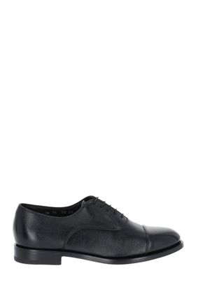 Santoni Goodyear Leather Lace-Up Shoes