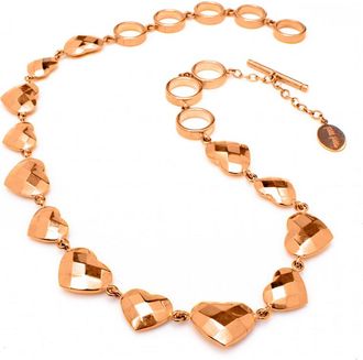 Folli Follie Womens 1N9T146R Ladies Necklace - Rose Gold - One Size
