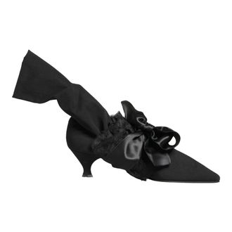 Dolce & Gabbana Heeled Boots, female, Black, Size: 11 US Mid Calf Boots