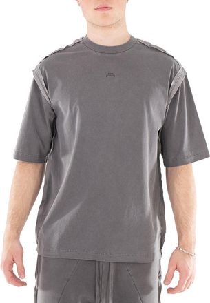 A-Cold-Wall* A Cold Wall Mens Black Facade Cotton T-Shirt