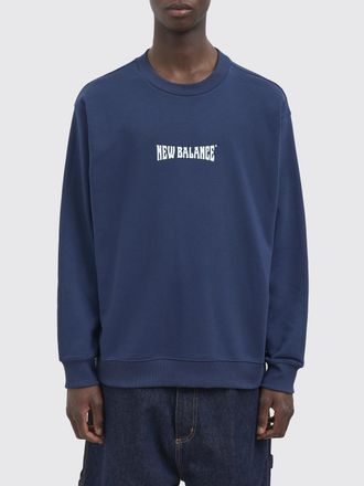 New Balance Felpa girocollo in cotone relaxed fit con logo a contrasto