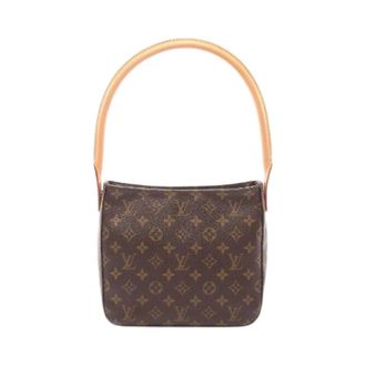 Louis Vuitton Pre-owned Shoulder Bags, female, Brown, Size: ONE SIZE Pre-owned Looping MM Monogram Shoulder Bag