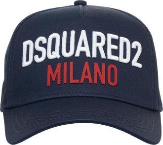 Dsquared2 Logo Baseball Cap - Heren - Petten - Blauw - ONE Size - Accessoires