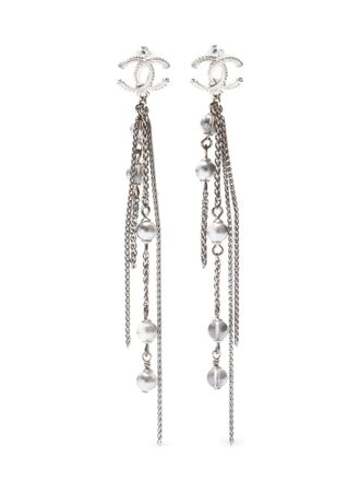 Chanel 2016 oorbellen met CC-logo - Zilver