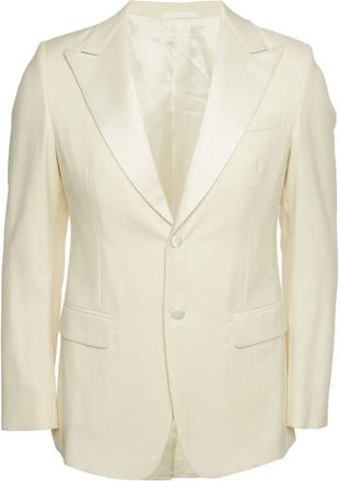 Prada Blazer monopetto con bordo in raso - Toni neutri