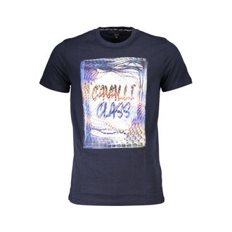 Cavalli Blue Cotton Mens Mens T-Shirt