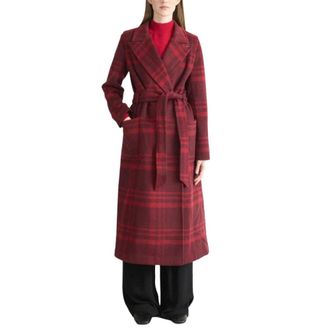 DKNY Cappotto in lana - - Coats - Donna - Rosso - M