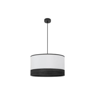 Fabrilamp Fabrilamp - Colgante Olga 1xe27 Negro/blanco-mad.negra Regx50x50 Cm