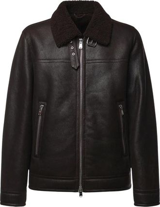 Dondup Faux Fur & Shearling Jassen - Heren - Jassen - Bruin - M - Jassen