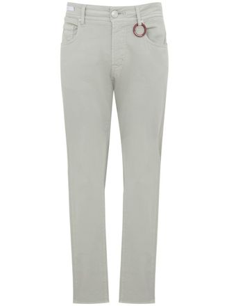 Sartoria Tramarossa Grey Denim Jeans With Keychain Detail
