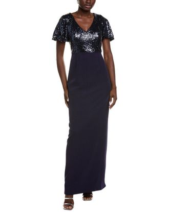 Rene Ruiz Sequin Column Gown