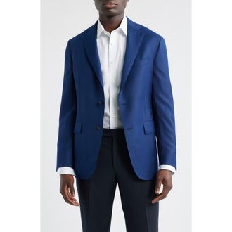 Samuelsohn Blue Wool & Silk Sport Coat at Nordstrom Rack, Size 46 Regular