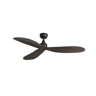 Netlighting Palma Medium Brown DC Ceiling Fan With IP44 DC Motor 6 Speed