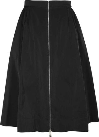 John Richmond High Waist Technische Rok - Dames - Midirokken - Zwart - XS - Polyester - Rokken