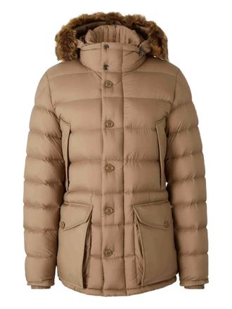 Moncler Clunye gewatteerd jack met capuchon - Bruin