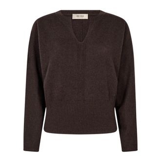 Mos Mosh Kaima Pullover - Dames - Cashmere truien - Bruin - S - Kasjmier - Truien & Vesten