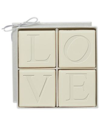 Carved Solutions Love Luxe Set Of 4 Aqua Mineral Guest Bars