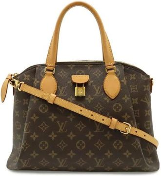 Louis Vuitton Pre-owned Monogram Rivoli MM Handbag Tote - Dames - Vintage Handtas - Bruin - ONE Size - Vintage