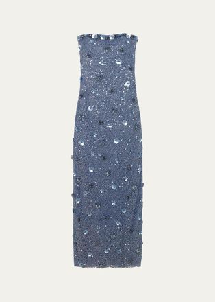 SIMKHAI Serafina Strapless Embellished Gown