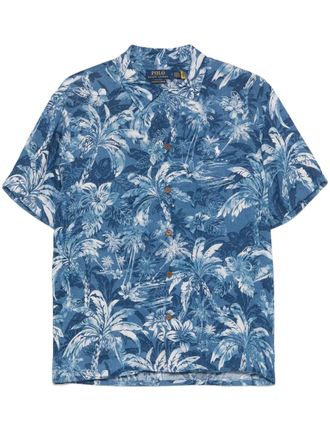 Polo Ralph Lauren palm tree-print shirt - Blue