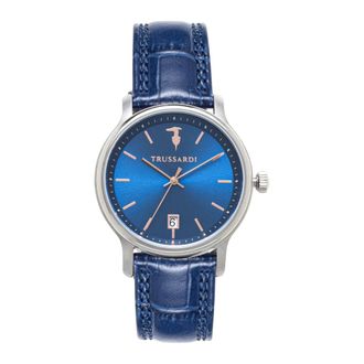 Trussardi Accessoires, Heren, Blauw, ONE Size, Watches