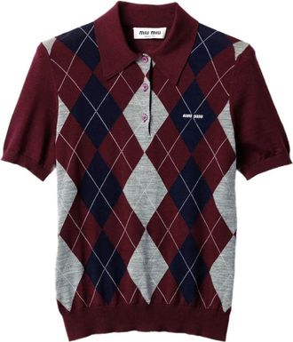 Miu Miu Argyle Polo-Neck