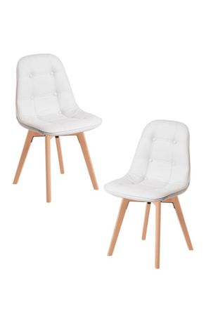 Regalos Miguel Packs Sillas Comedor - Pack 2 Sillas Vorak - Blanco