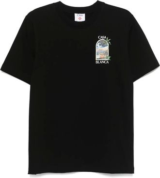 Casablanca LA Nights T-shirt - men - Organic Cotton - M - Black