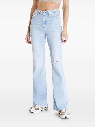 Tommy Jeans Jeans svasati Sylvia a vita alta - Blu