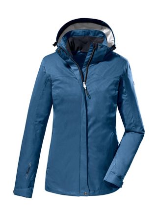 Killtec Outdoorjacke KILLTEC KOS 133 WMN JCKT, Damen, Gr. 48, blau (ocean), Oberstoff: 100% Polyester, Futter: 100% Polyester, Jacken Outdoorjacke, Wasser- un