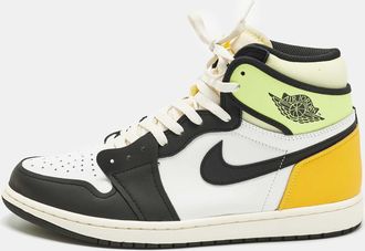 Air Jordan s Jordan 1 Retro White Black Volt University Gold