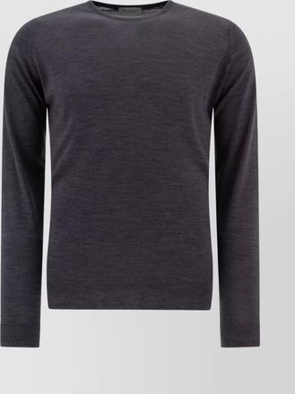 John Smedley fine knit long sleeve round neck sweater