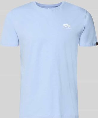 Alpha Industries Alpha Industries T-Shirt mit Label-Details Modell BASIC in Hellblau, Gr&ouml;&szlig;e XXXL