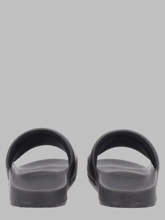 HUGO BOSS Logo-Print Slides - Black