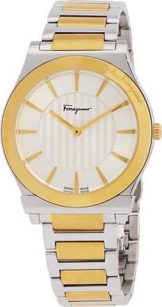 Ferragamo 1898 Slim Quartz Silver Dial Mens Watch SFPE00922
