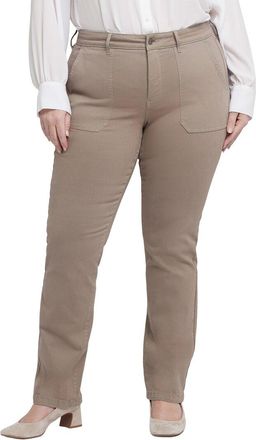 NYDJ Nydj Plus Marilyn Country Oak Straight Leg Jean