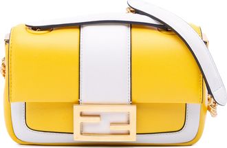 Fendi Pre-owned Womens Baguette Shoulder Bag - Gold Leather - One Size