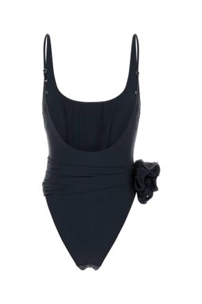 Magda Butrym Ruched One-Piece Tank Top - Black