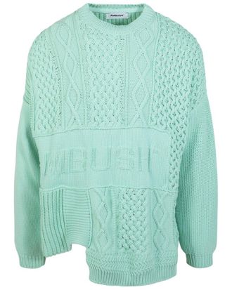 AMBUSH Ambush Patchwork Knit Crewneck Sweater