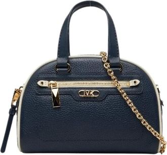 Michael Kors Pre-owned Leren 2way Schoudertas - Dames - Vintage Handtas - Blauw - ONE Size - Leer - Vintage