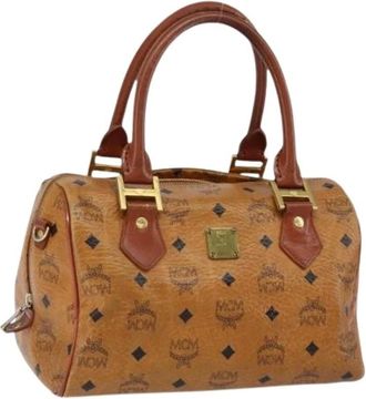 MCM Pre-owned Handbags, female, Brown, Size: ONE SIZE Pre-owned Plastic Handbag