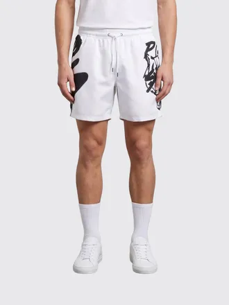 Plein Sport Pantaloncini jogging in tessuto tecnico stretch