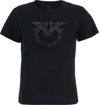 Pinko Mujer, Camisetas, Negro, Talla: XS