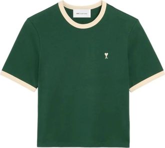 Ami T-Shirts - Heren - T-shirts - Groen - 2XL - Tops