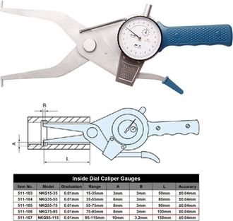 Trade Shop Trade Shop - Micrometro 0-20mm 0.01mm 70 Mm